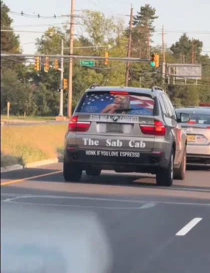 A Sabrina Carpenter superfan from New Jersey has found viral fame after converting his BMW X5 into a traveling tribute to her, dubbed The Sab Cab