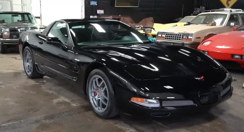 2021 Corvette Z06 with surprisingly low mileage found in dusty garage