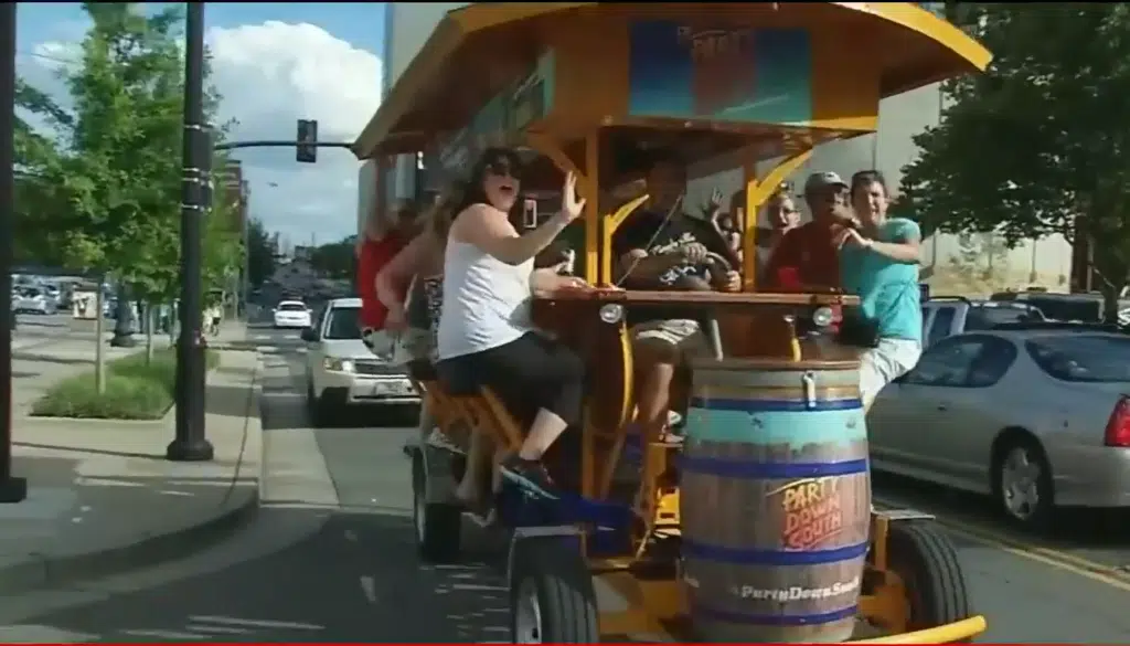 These wild chopped-up party buses in Nashville are legal but with a big asterisk