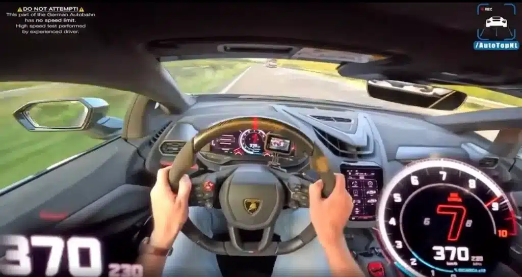 Incredible drivercam footage shows Lamborghini Revuelto hitting 230mph on the Autobahn