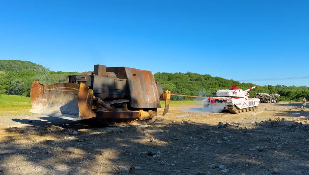 WhistlinDiesel created a 'Killdozer' and had a tug-of-war with an actual tank that had an outrageous result
