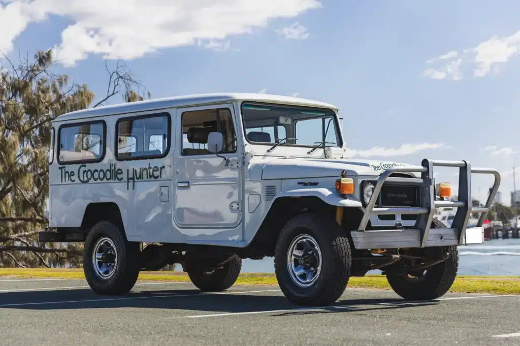 A Toyota LandCruiser Troop Carrier, owned by Steve Irwin, is set for auction, giving collectors a chance to own a rare piece of Australian history