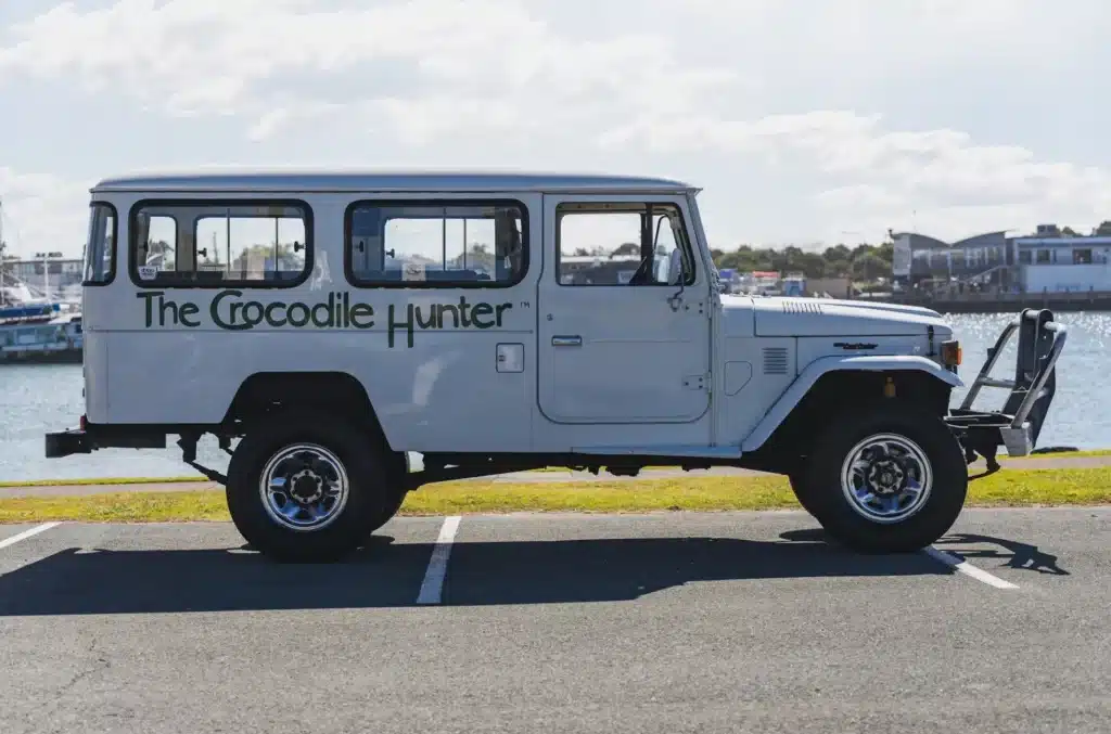 A Toyota LandCruiser Troop Carrier, owned by Steve Irwin, is set for auction, giving collectors a chance to own a rare piece of Australian history