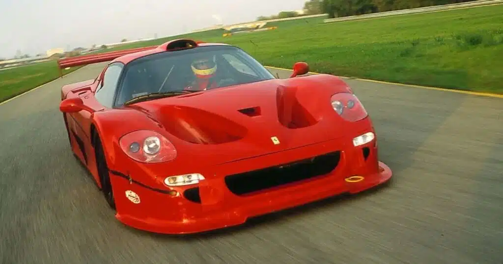 A rare Ferrari F50 GT1 based on the Ferrari F50 stunned at The Quail as the iconic Ferrari supercar drew a $100M bid for the Ferrari GT1