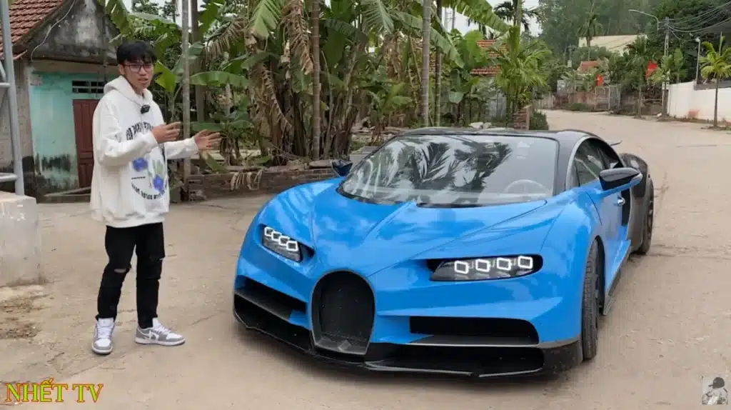 Man spends 365 days building his own Bugatti Chiron from scratch as he can't afford to buy one