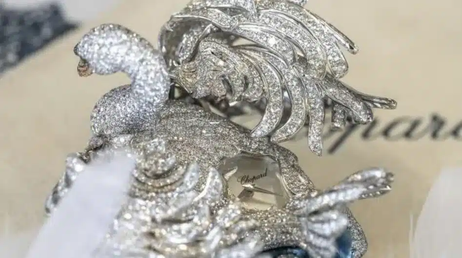 Chopard unveils $920,000 Swan Lake watch with 35 carats of diamonds and hidden dial