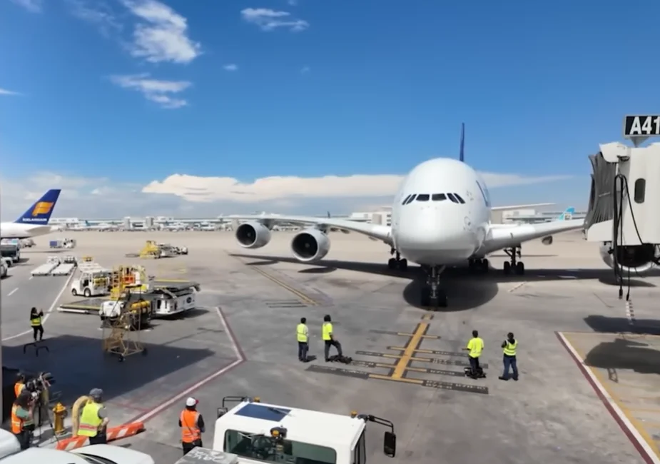 This is what it looks like inside the areas you're not allowed to enter in the World's Largest Passenger Plane - the Airbus A380