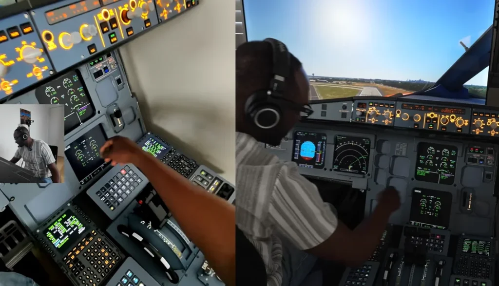 Man builds Airbus A320 cockpit in his spare room for the ultimate simulator experience