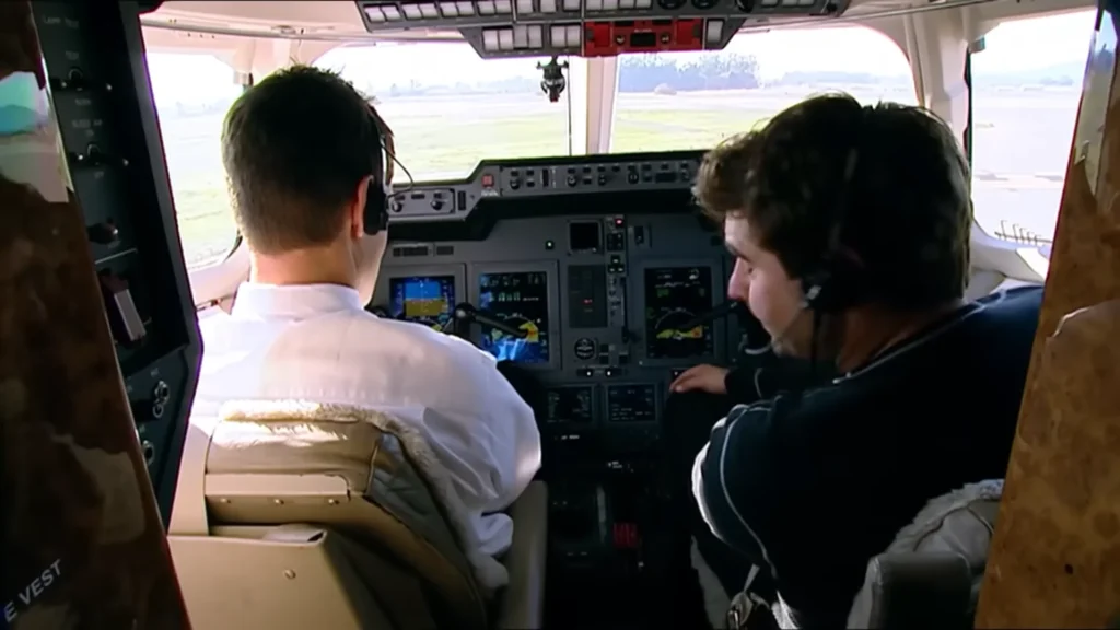 MythBusters test to see if cell phones actually have any effect on airplane controls