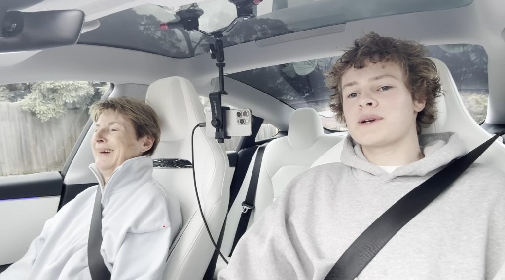 An 80-year-old experiences a self-driving car for the first time, sharing candid reactions to Tesla FSD and the reality of autonomous driving