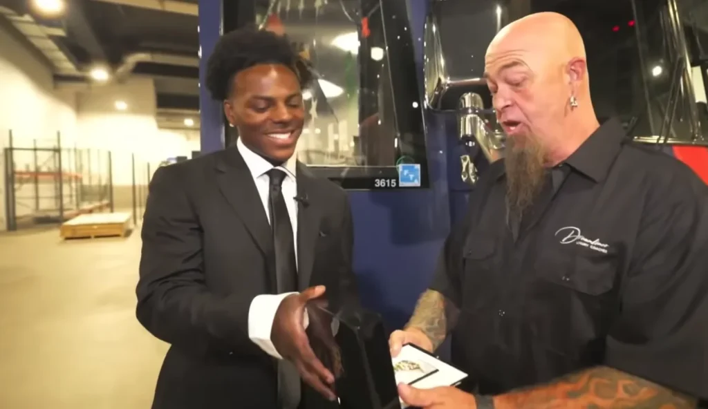 IShowSpeed gifts his bus driver $50K Rolex after driving him all over America for 35 days