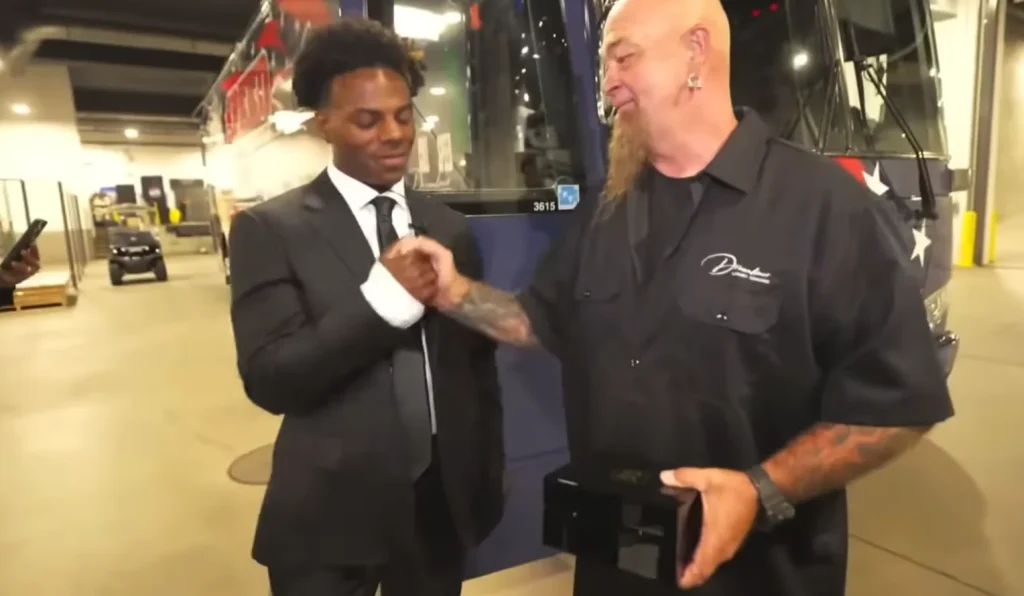 IShowSpeed gifts his bus driver $50K Rolex after driving him all over America for 35 days