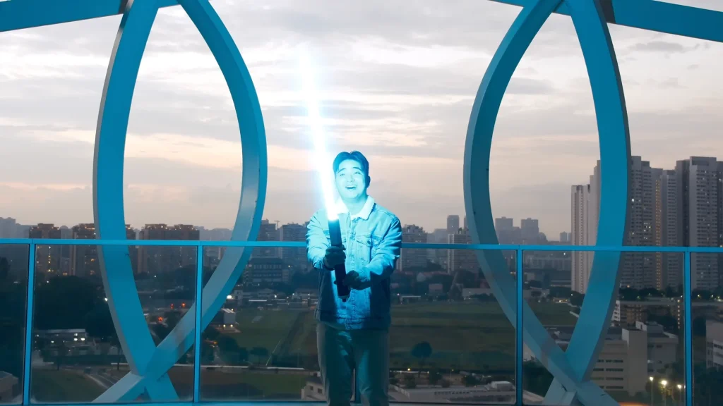 Hero created the best ever homemade retractable lightsaber and you can make one too