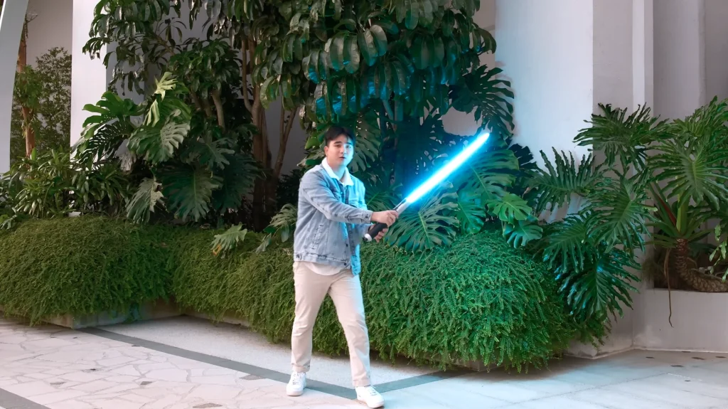 Hero created the best ever homemade retractable lightsaber and you can make one too