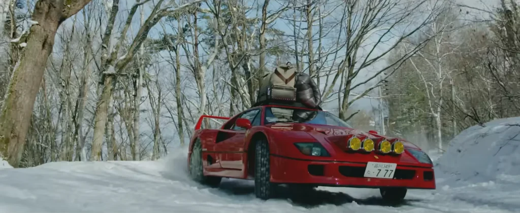 'Boldest Ferrari owner alive' drives a $3,000,000 F40 like it's an everyday car and footage even shows him snow drifting it