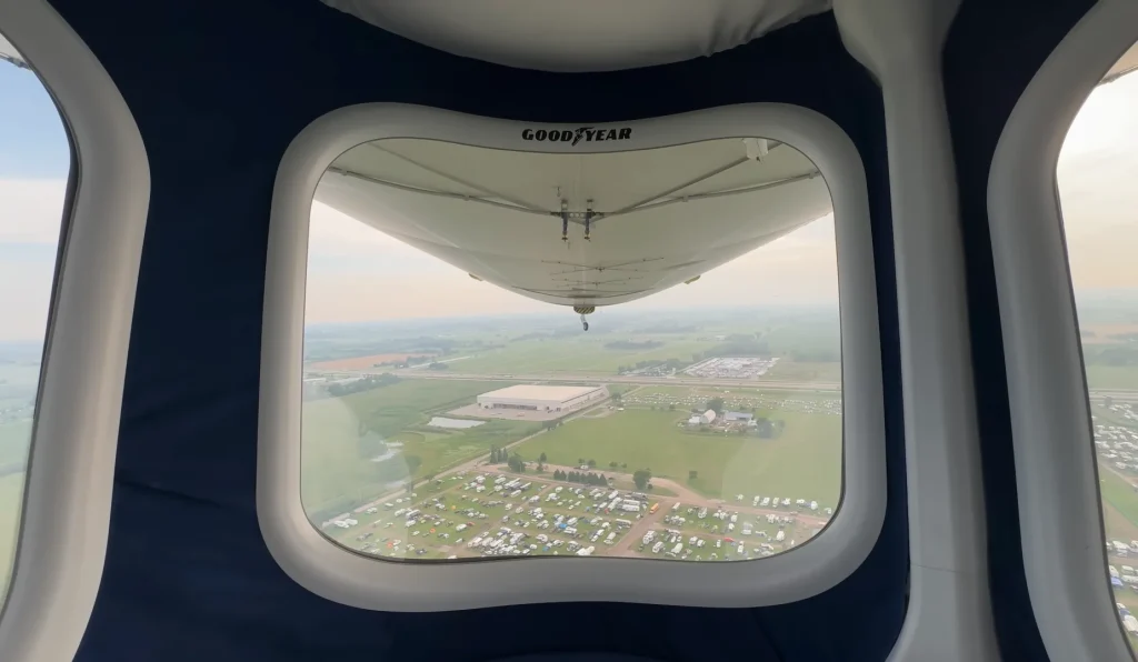 YouTuber gives rare behind-the-scenes look at inside Goodyear blimp and how it flies as it needs 24 hour maintenance
