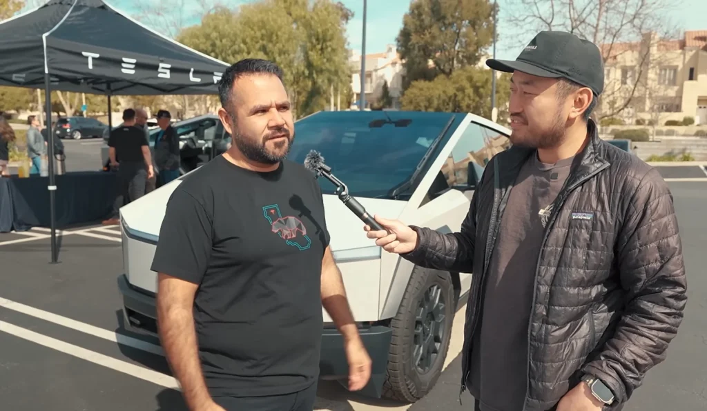Man asks Tesla Cybertruck owners in LA what their monthly payments are vs their income and the answers are eye-opening