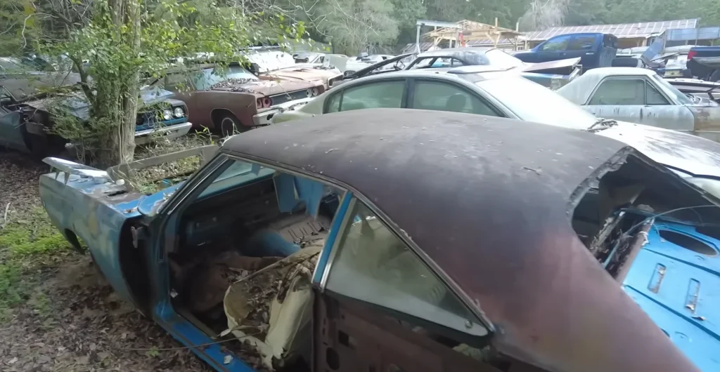Inside a secret Michigan Mopar yard filled with Super Bees Road Runners and GTXs