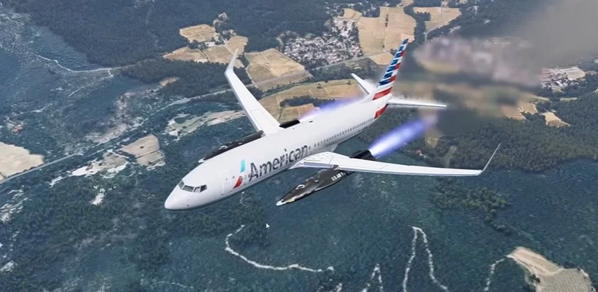 A Boeing 737 uses a powerful rocket engine to attempt a new speed record and reach hypersonic flight at the edge of space in this wild aviation simulation