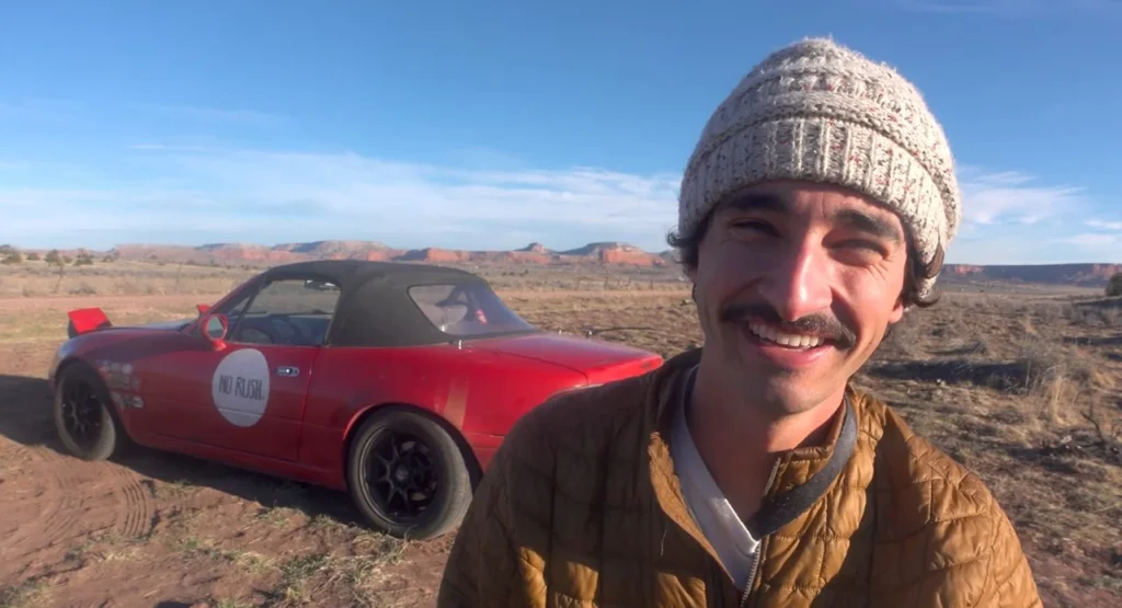 One California YouTuber explains how he turned a Mazda Miata into his permanent home while demonstrating why he prefers one of the tiniest cars for road travel