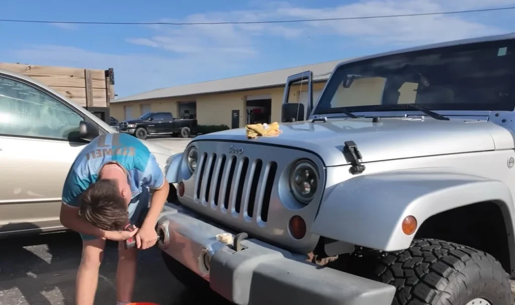 This US father bought a cheap Jeep Wrangler for his son at an auction and completed a full restoration on the ultimate Jeep Wrangler first car
