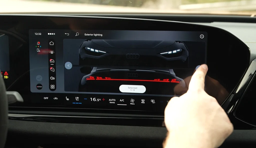 This new Audi RS5 performance hybrid delivers 639hp and utilizes advanced digital OLED lights to communicate with other drivers and improve overall road safety