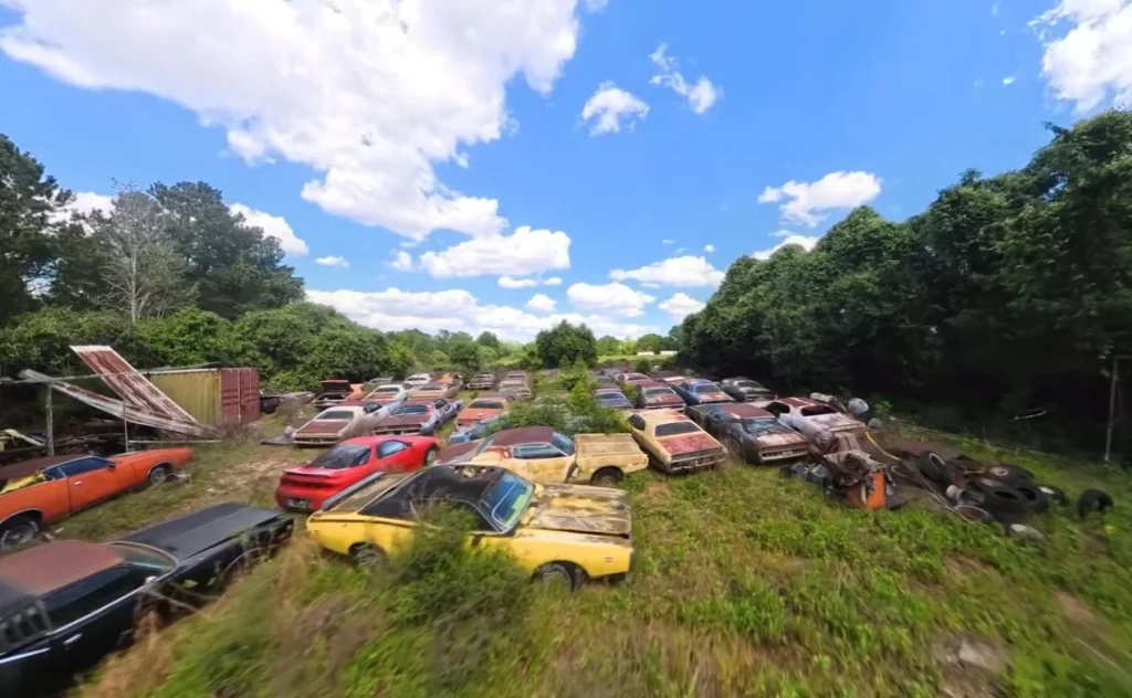 A Houston widow recently discovered a massive barn find in Houston that features over 70 classic cars and rare Mopar cars hidden away on a private rural property