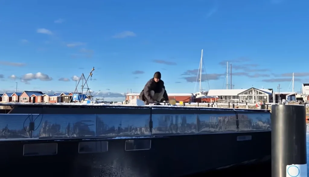A man tested his solar-powered yacht in heavy Mediterranean winds, revealing how it actually performs when conditions turn against it