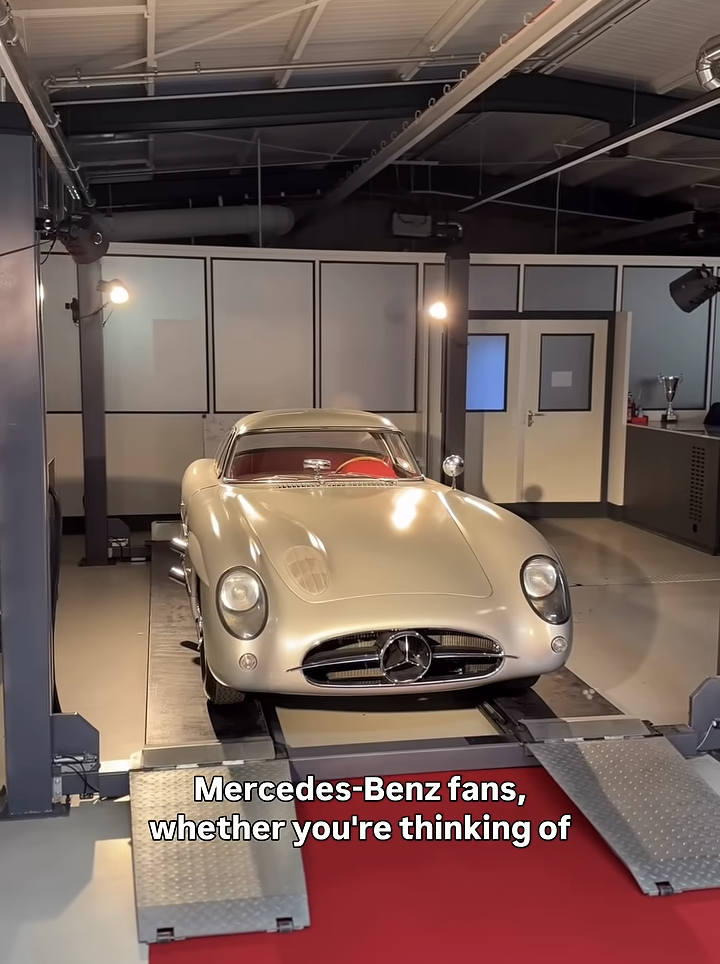 Man spots one of the most expensive and legendary cars in automotive history hiding quietly at the end of a Mercedes tour