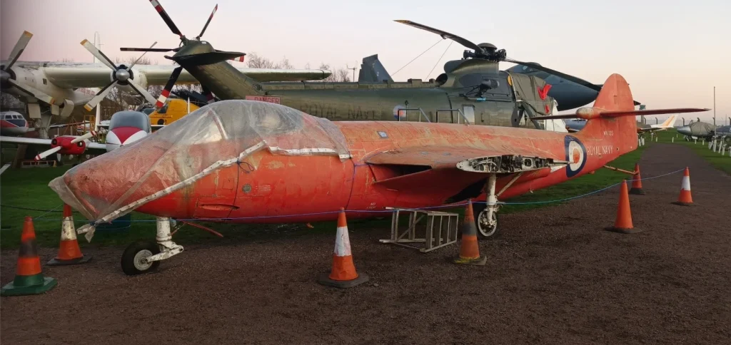 Early jet planes that are some of the most historic in aviation history spotted rotting on an English farm