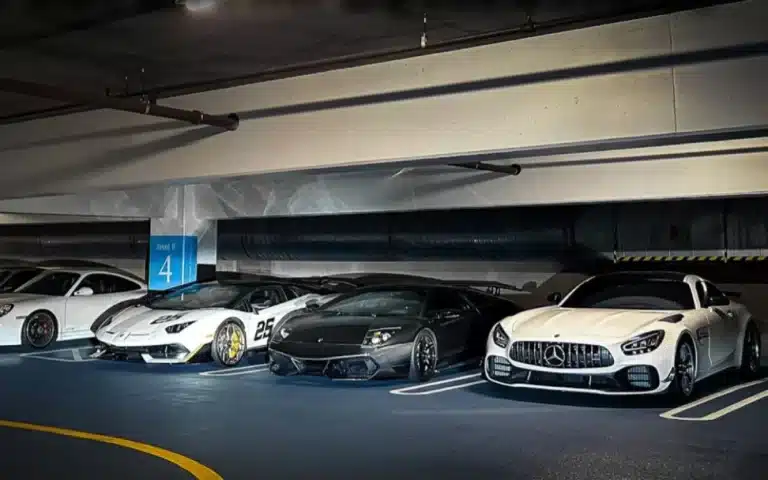 Secret-vault-of-supercars-in-LA-underground-parking-lot