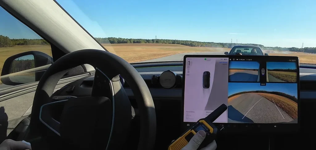 Michigan guy attacks a self-driving Tesla by driving at it from all angles and the results are interesting