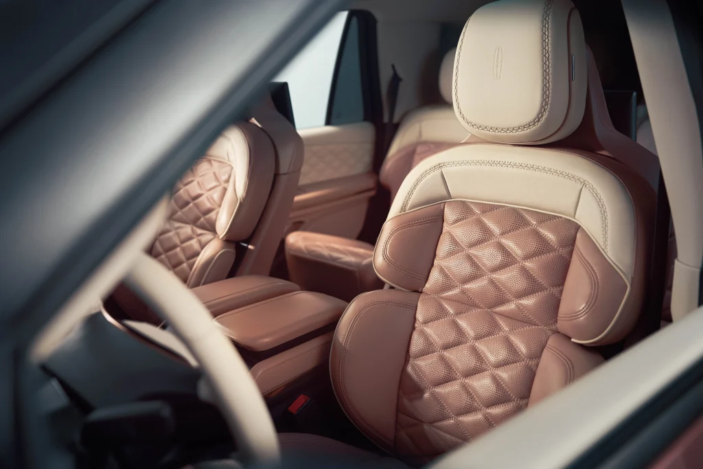 Lincoln just built Serena Williams a one of one Navigator with tennis ball seat details and her family's birth years engraved in the door sills