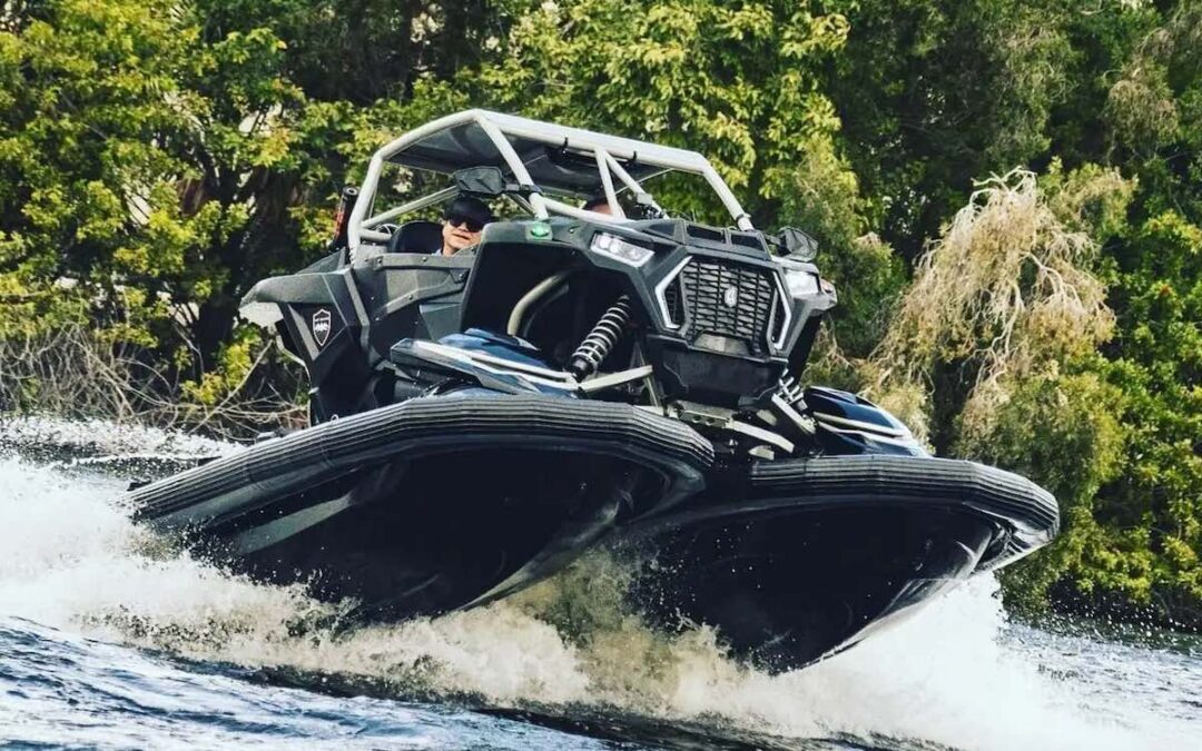 This company has built a UTV with jet skis for wheels and you can actually buy one