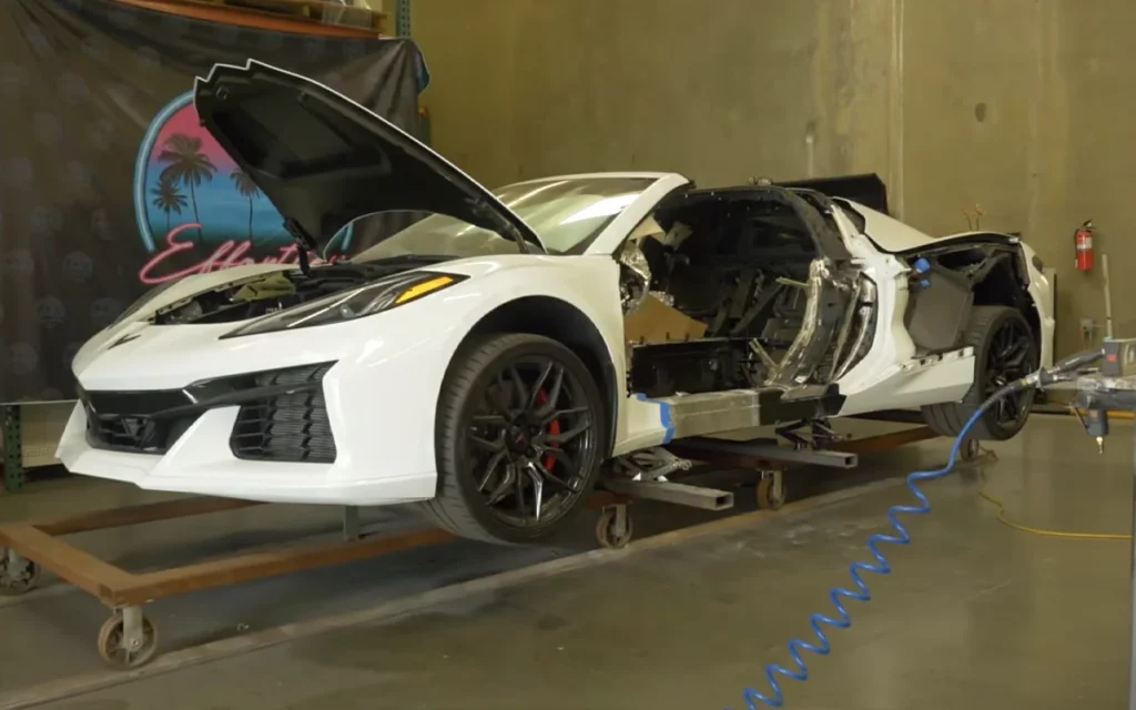 Famed dealership Effortles Motors showcased how they cut up two Corvette supercars to build a custom Z06 for Shaquille O'Neal, only for Shaq to 'turn it down'