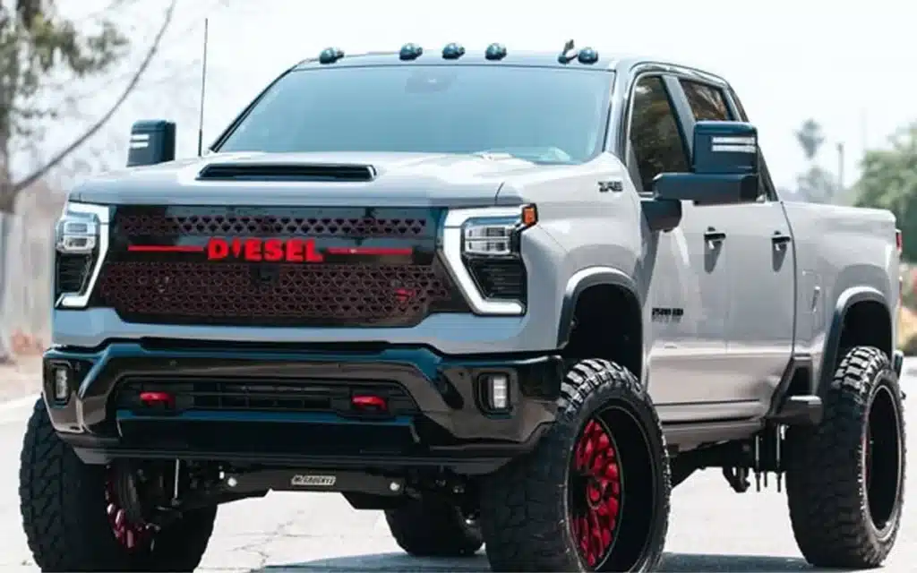 Shaq spent unknown riches on the wildest custom 2025 Chevy 2500 ZR2 truck with red underglow