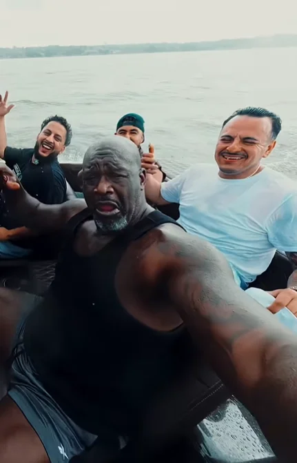 Shaq just took delivery of the world's first 1964 Impala boat with the lowrider icon switching from the streets to the water
