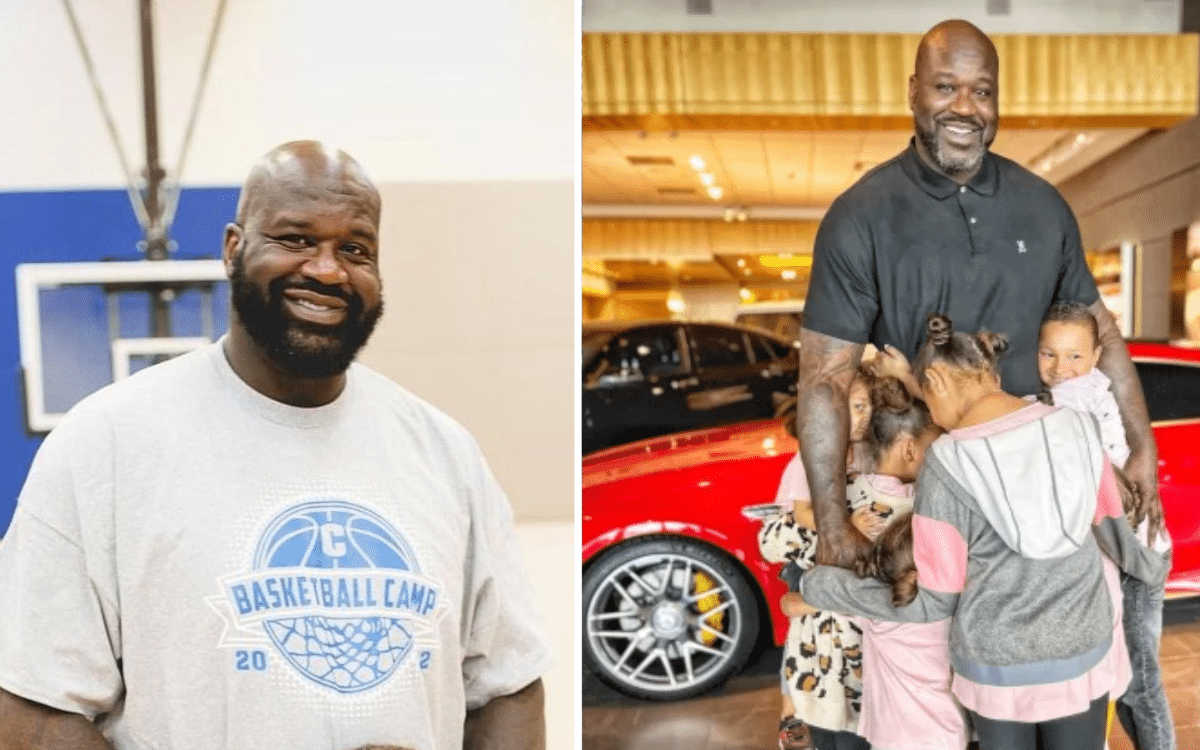 Shaq took a family of 11 out to dinner, then gave them two cars