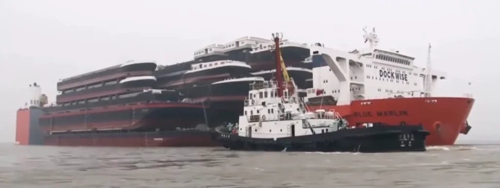 There's a ship shipping ship that ships shipping ships and it's absolutely massive
