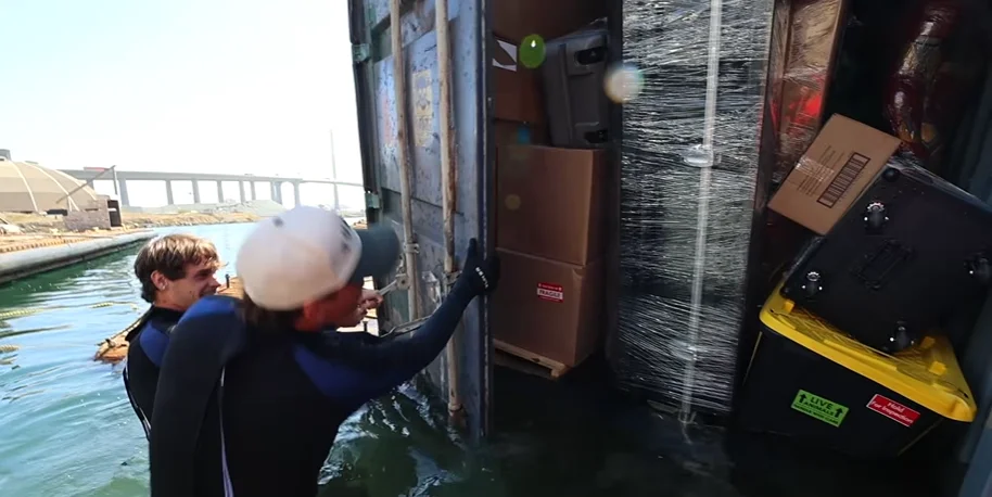 California man buys abandoned shipping container that was lost at sea for $20,000 and find a high-end vehicle inside that makes it all worth it