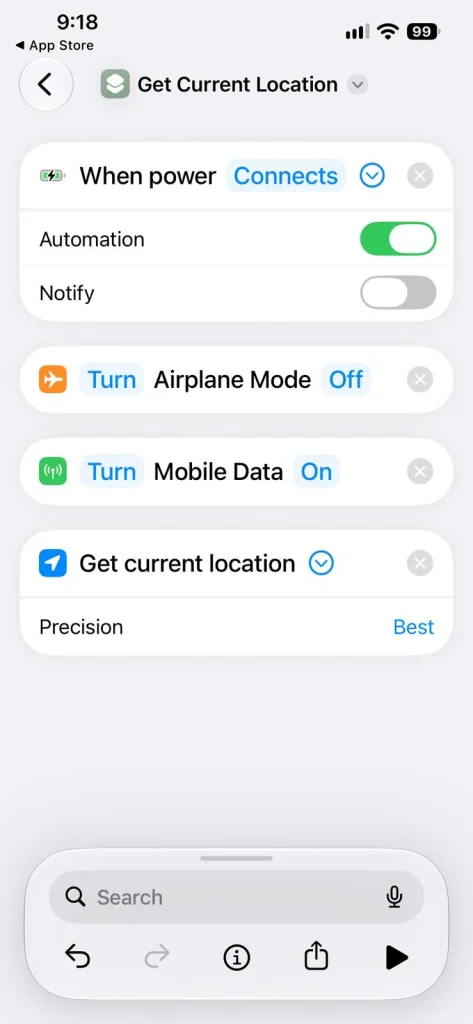 This 6-step Apple Shortcuts automation will take a picture of thief and send location if someone steals your iPhone and charges it