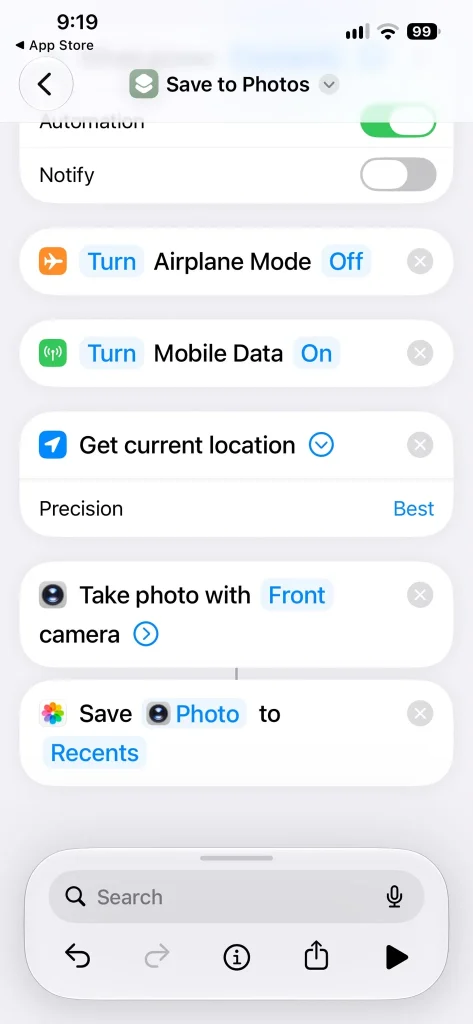 This 6-step Apple Shortcuts automation will take a picture of thief and send location if someone steals your iPhone and charges it