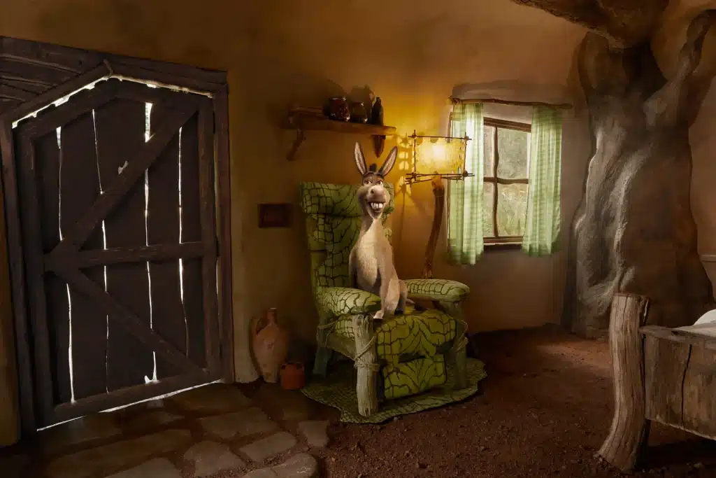 Donkey in Shrek's house