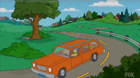The trusty car of Marge Simpson is actually based on an American icon
