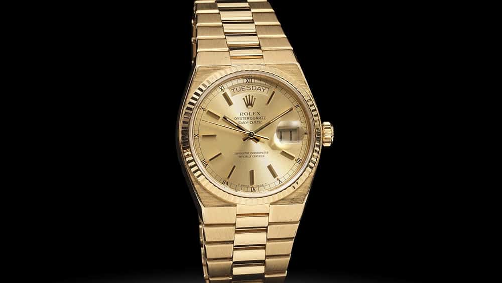 Michael Caine's gold Rolex fetches record 6,500 at auction