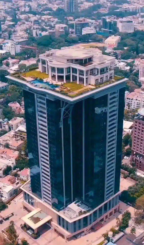 Sky mansion on top of Kingfisher Towers