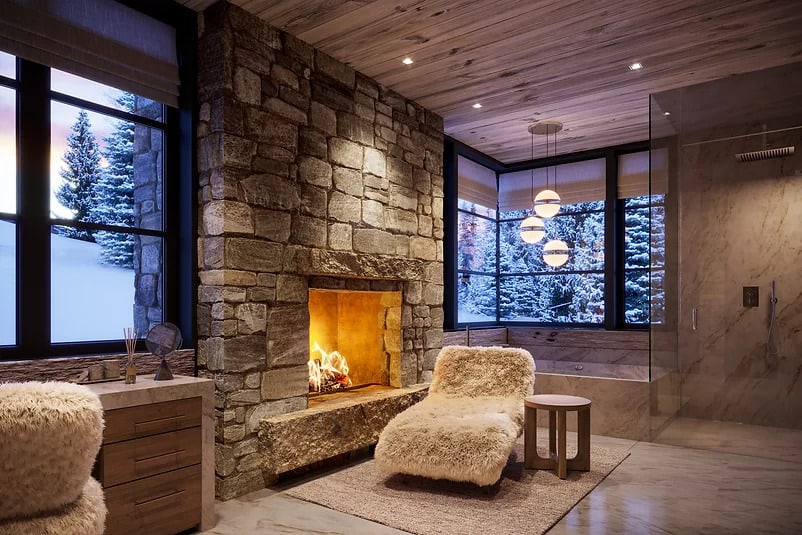 Snowfall Mansion cozy bedroom
