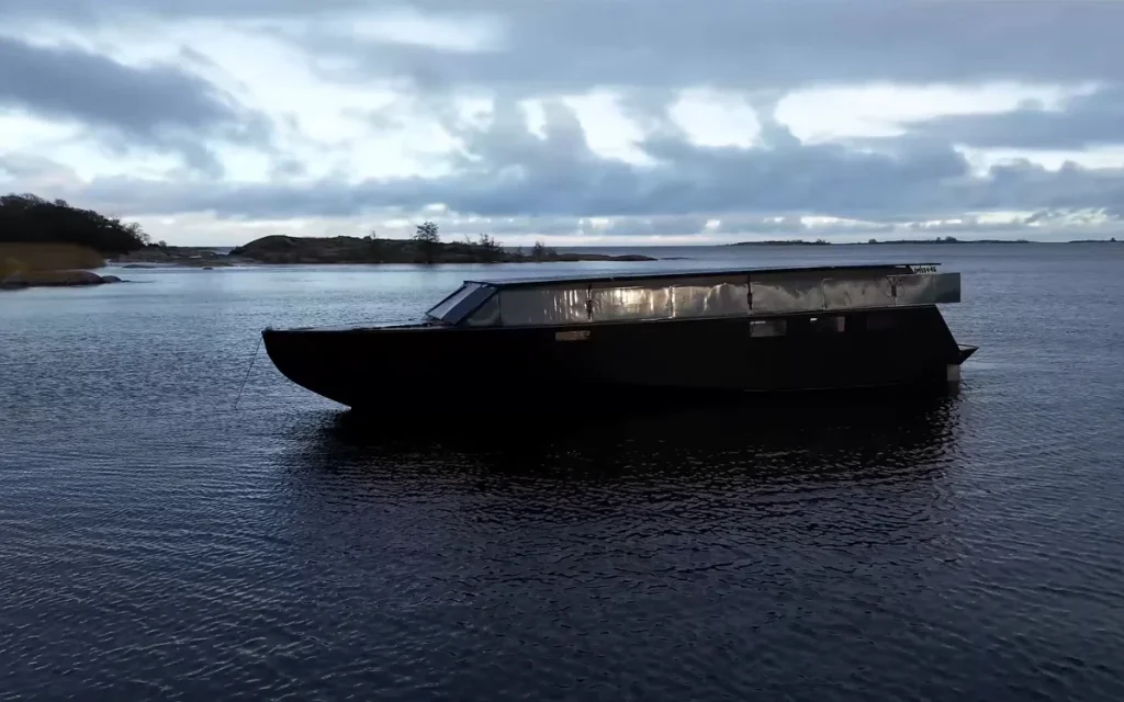 One YouTuber built a self-sustaining solar-powered explorer yacht in Finland, but as he tried to take it out for the winter, he didn't account for one issue