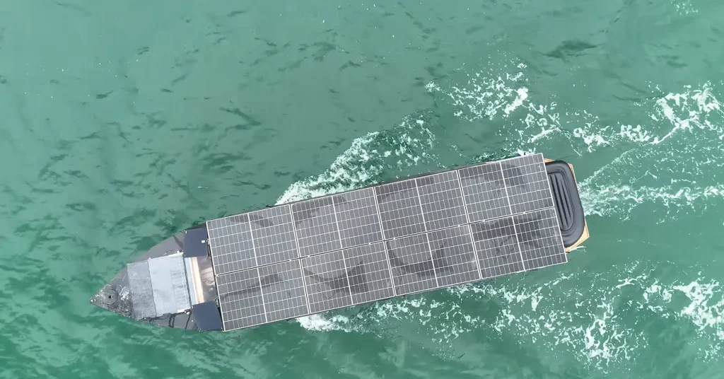 Man who built solar-powered yacht that can run forever travels from Finland to Spain using zero fuel