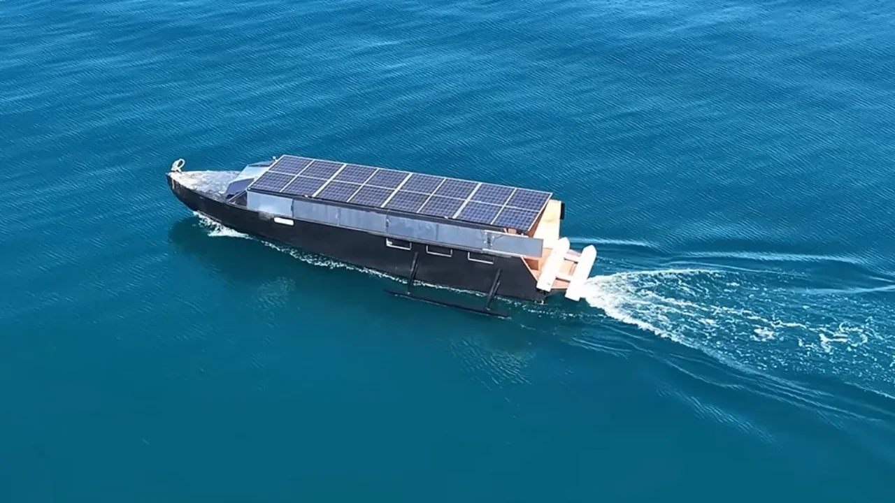 How the solar-powered yacht that can run forever traveled from Finland to Spain using zero fuel
